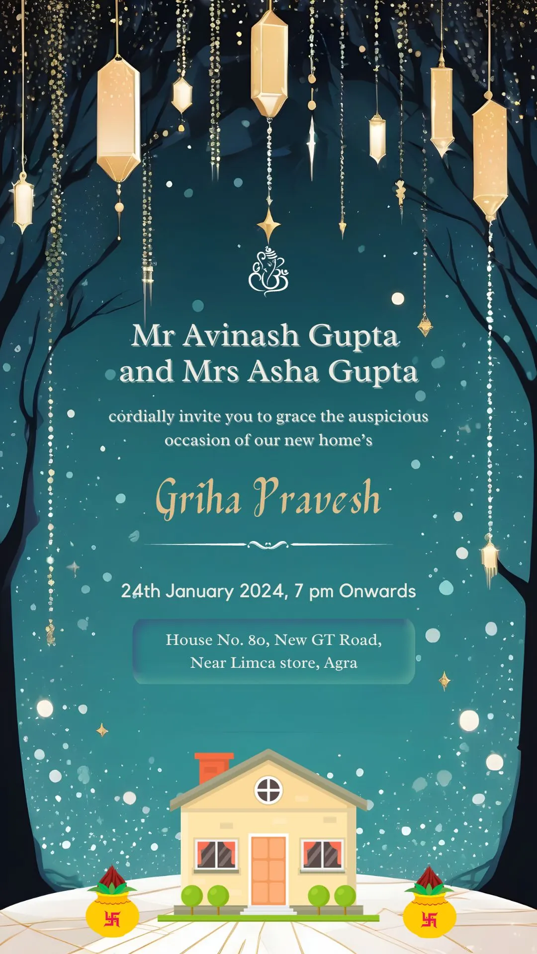 Griha Pravesh invitation